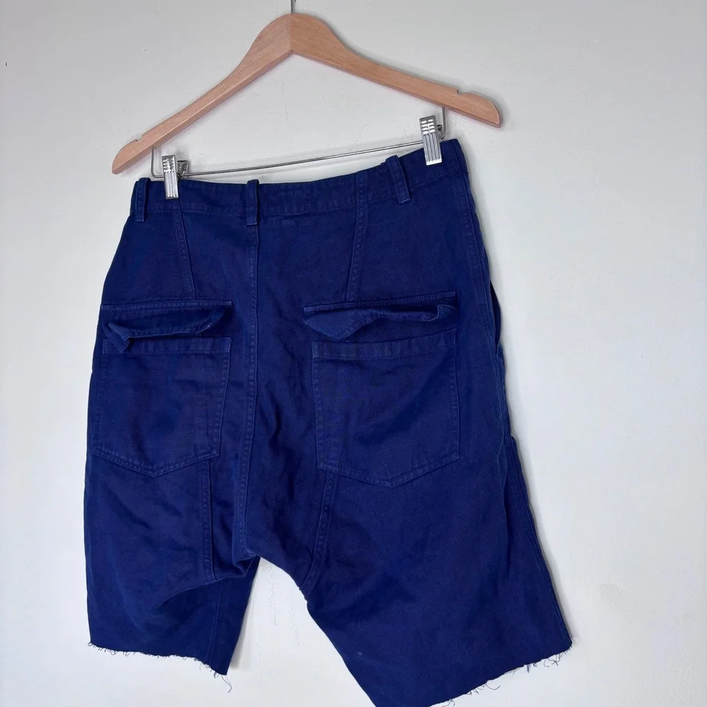 Nili Lotan Navy‎ Blue 111/88 80NL Cutoff Shorts Size 4